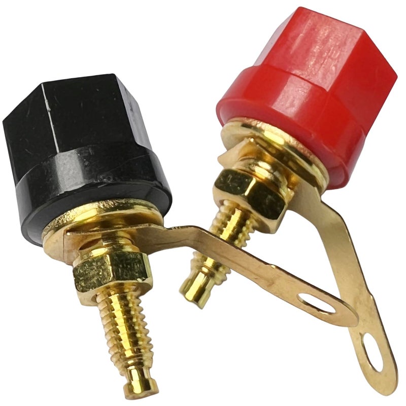 CESS Amplifier Terminal Connector Binding Post Banana Plug Jack Socket Panel/Chassis Mount - Length 1.1" / 29mm (4 Pack) - Image 3